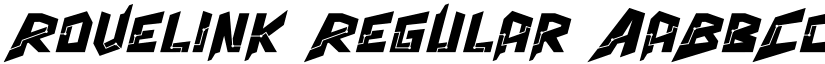 Rovelink Regular font