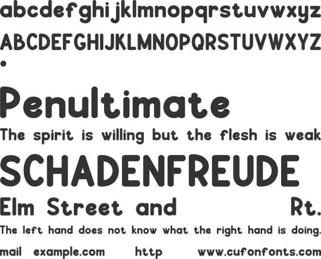 MALINVA font preview