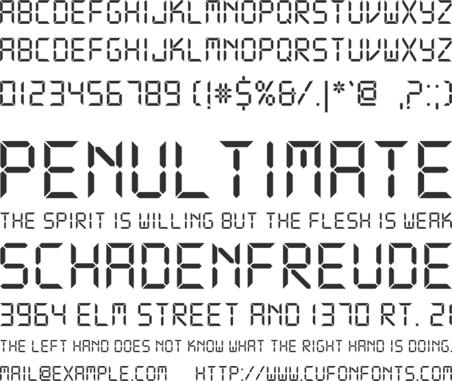 DS-Digital font preview