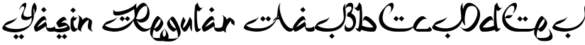 Yasin Regular font