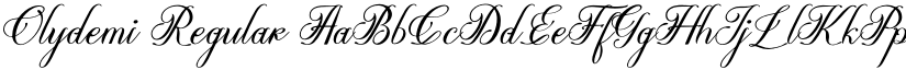 Olydemi Regular font