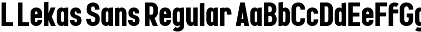 L Lekas Sans Regular font