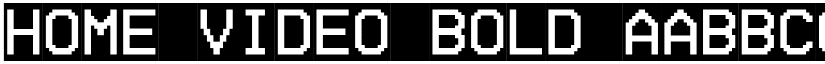 Home Video Bold font
