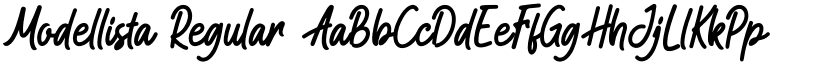 Modellista Regular font