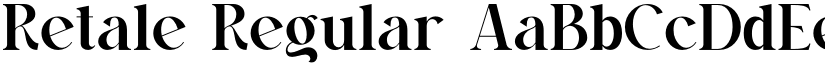 Retale Regular font