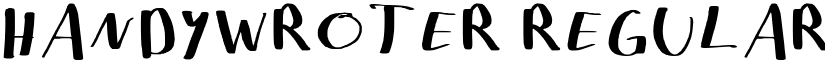 Handywroter Regular font