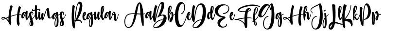 Hastings Regular font