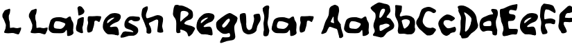 L Lairesh Regular font