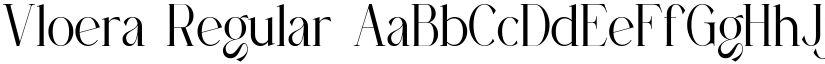 Vloera Regular font