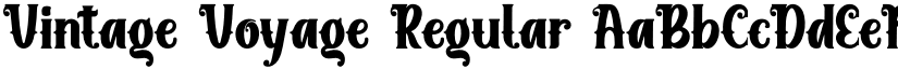 Vintage Voyage Regular font