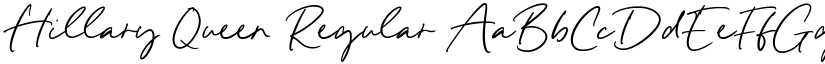 Hillary Queen Regular font