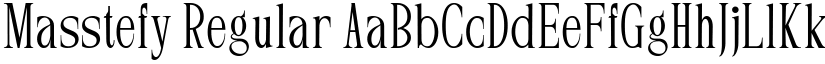 Masstefy Regular font