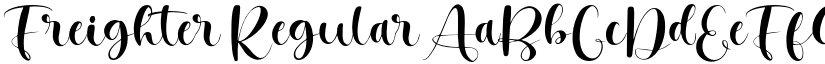 Freighter Regular font