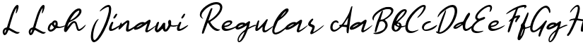 L Loh Jinawi Regular font