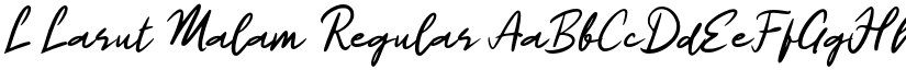 L Larut Malam Regular font