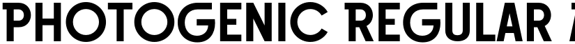 Photogenic Regular font
