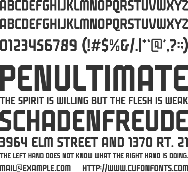 Slam Dunk font preview