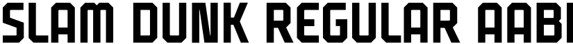 Slam Dunk Regular font