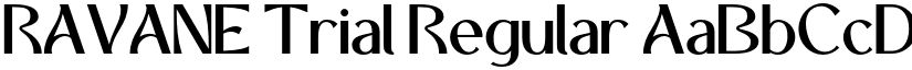RAVANE Trial Regular font