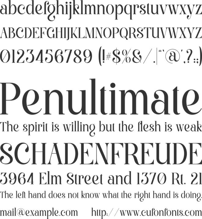 Glimse font preview
