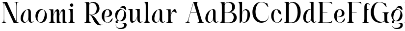 Naomi Regular font