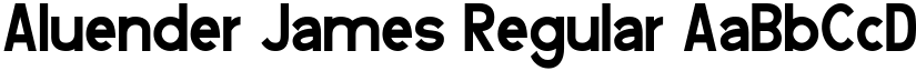 Aluender James Regular font