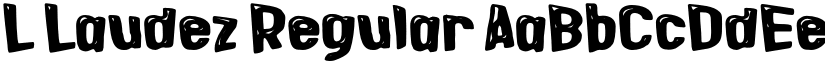 L Laudez Regular font