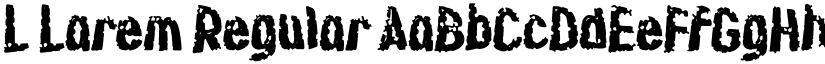 L Larem Regular font