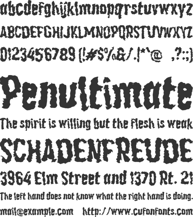 L Lahar font preview