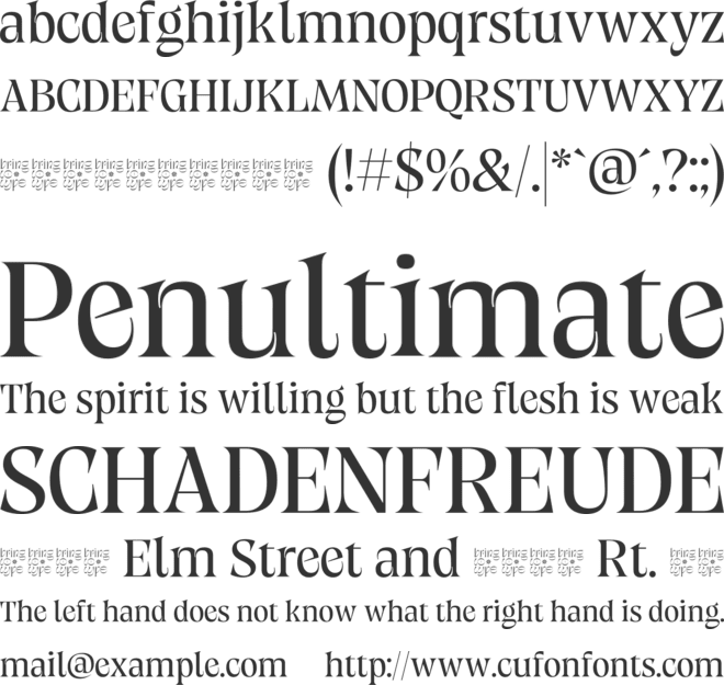 Migatsu font preview