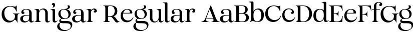 Ganigar Regular font