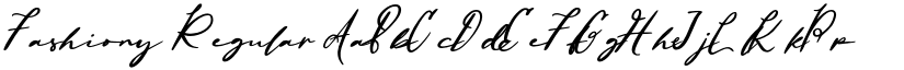 Fashiony Regular font