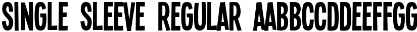 Single Sleeve Regular font