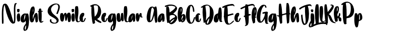 Night Smile Regular font