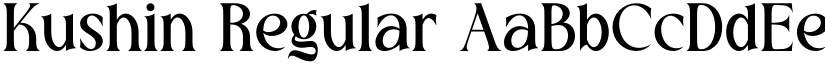 Kushin Regular font