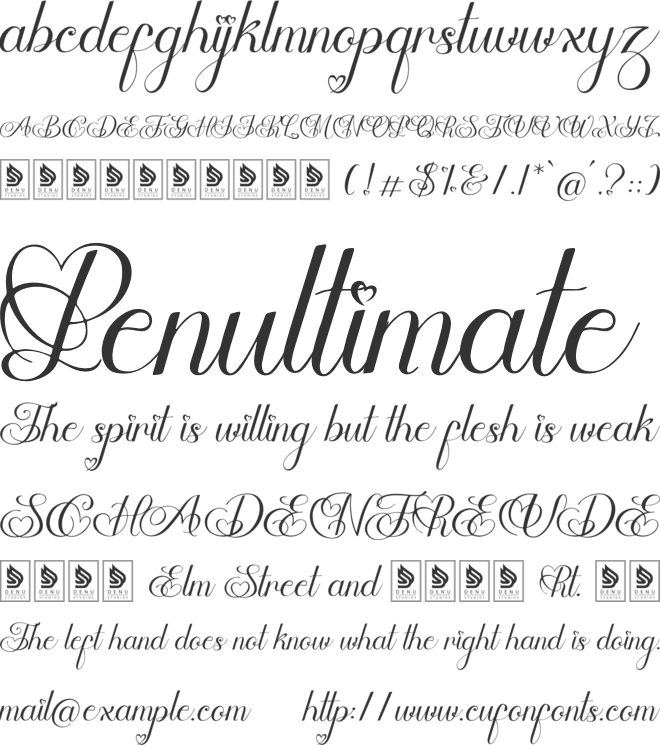 Skinship font preview