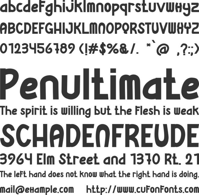 Coachelaz font preview