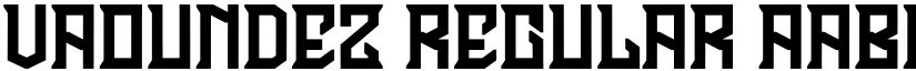 Vaoundez Regular font