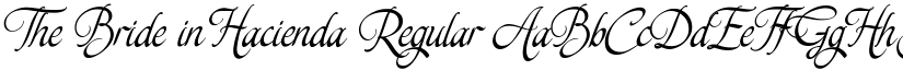 The Bride in Hacienda Regular font