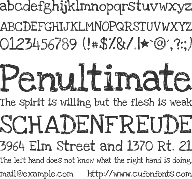 Love Ya Like A Sister font preview