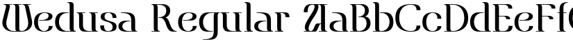 Wedusa Regular font