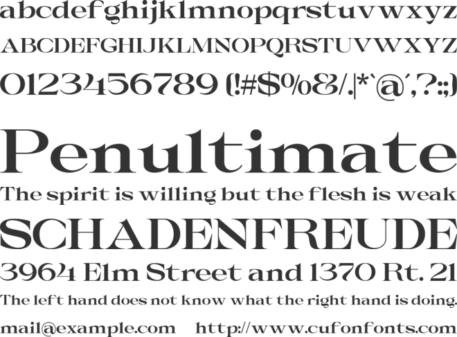 Bondist font preview