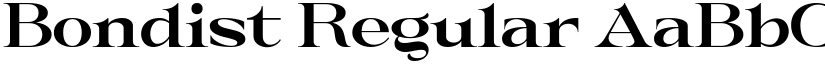 Bondist Regular font