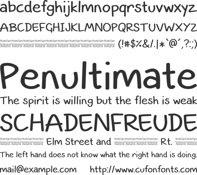 Smart Kid font preview