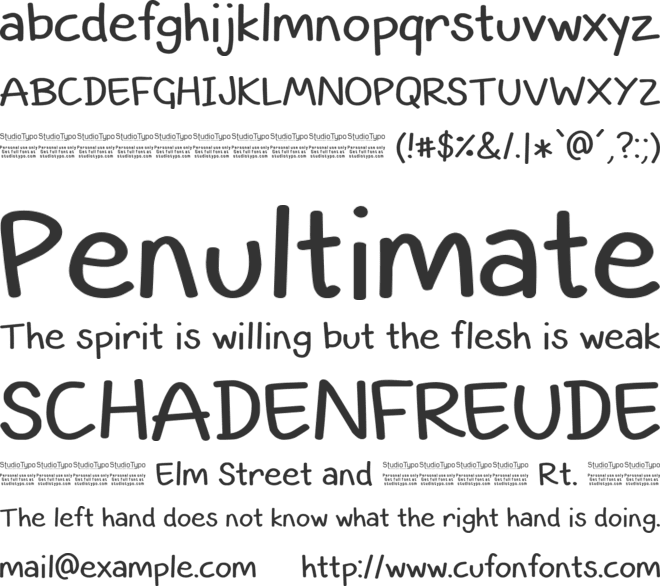 Smart Kid font preview