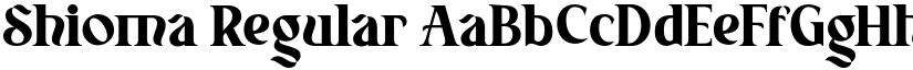 Shioma Regular font