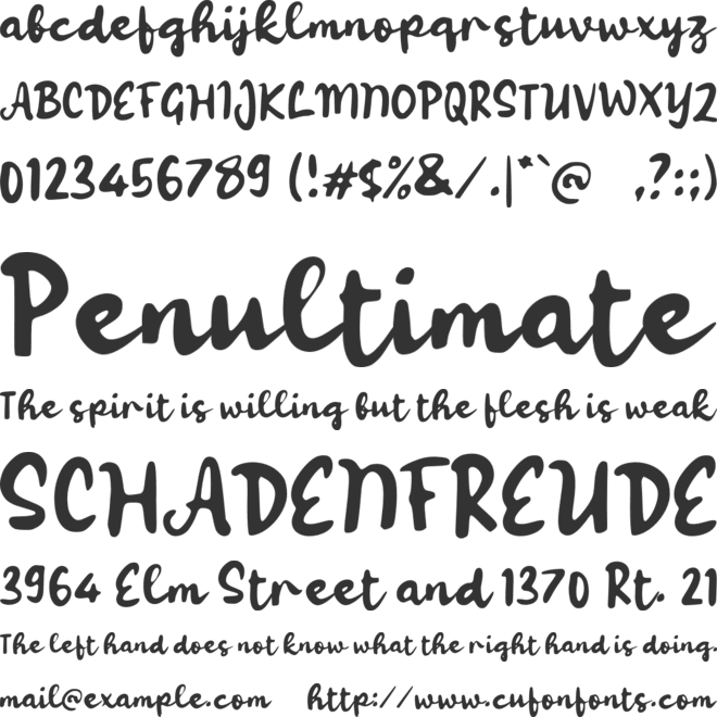 L Lasenta font preview