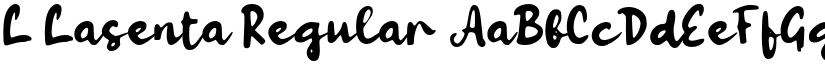 L Lasenta Regular font