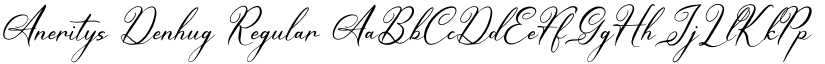 Aneritys Denhug Regular font