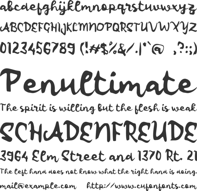 L Landya font preview